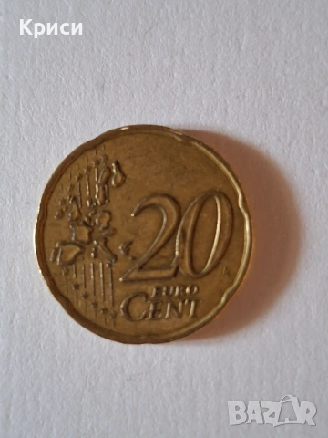 20 euro cent France 1999, снимка 2 - Нумизматика и бонистика - 54163935