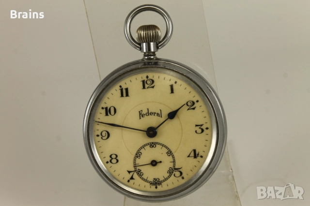 Английски Джобен Часовник FEDERAL ROFEIGN, снимка 2 - Джобни - 52185576