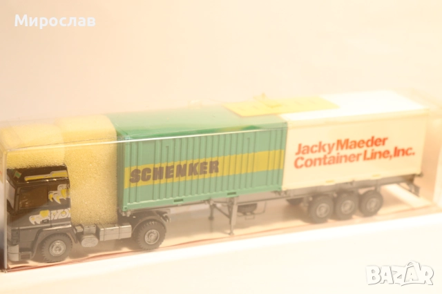 ROSKOPF 1:87 H0 RENAULT КОНТЕЙНЕР ВЛЕКАЧ МОДЕЛ КАМИОН, снимка 8 - Колекции - 52967181