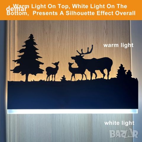 FYLARY LED стенна лампа, 12 W (горски елен), снимка 3 - Лед осветление - 45112069