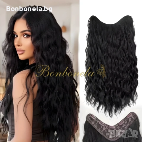 Екстеншън с клипс / треса / треса с клипси / клипс / Удължение за Коса