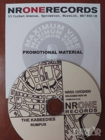 The Kabeedies ‎– Rumpus - Promo CD