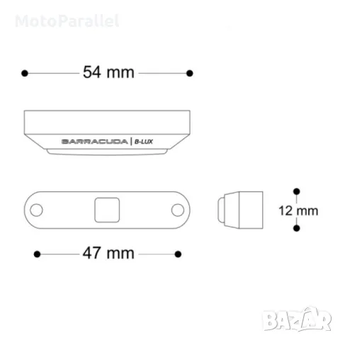 LED-Осветител за мото номер BARRACUDA MICRO TIGER, снимка 4 - Аксесоари и консумативи - 47257010