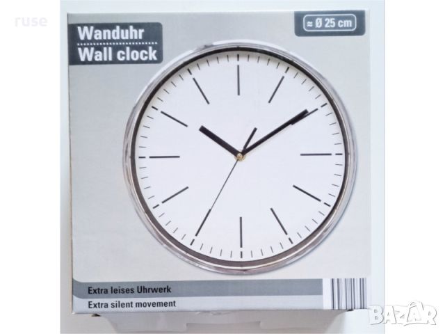 НОВИ! Стенен часовник с тих механизъм безшумен, снимка 2 - Други стоки за дома - 45080139