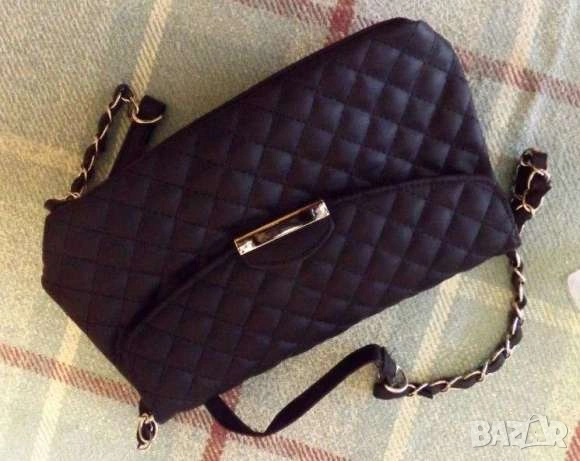 Дамска чанта Mango чантичка кожена през рамо