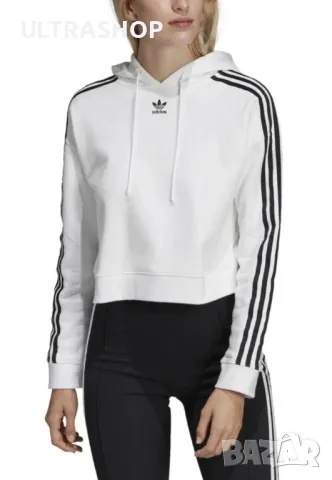 Дамски суичър Adidas Originals cropped S size , снимка 4 - Суичъри - 49534402