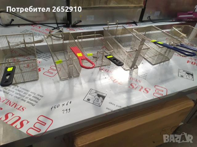 Кошници за фритюрник от неръждаема стомана 5 модела! Чисто нови! ХИТ Цена 20лв/10,23€, снимка 7 - Обзавеждане на кухня - 53649484
