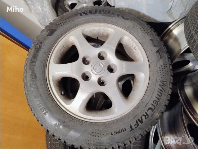 Джанти 15 ки със зимни гуми Мазда, снимка 6 - Гуми и джанти - 51945065