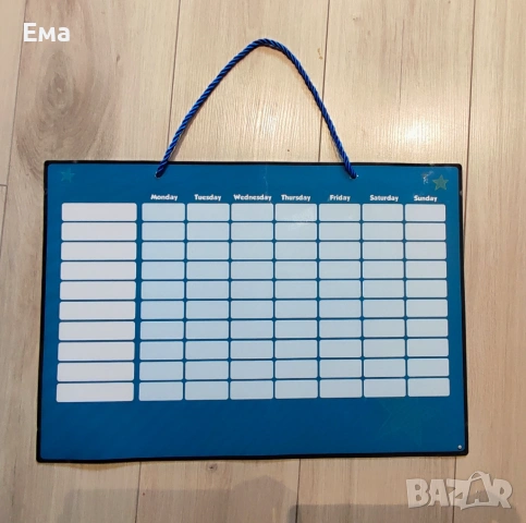 Детска магнитна дъска / магнитно табло за заслуги и навици