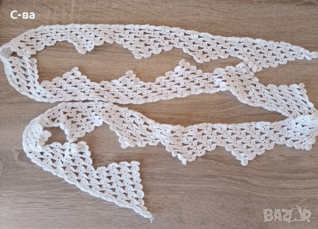 Дантела ръчно плетена на една кука , снимка 3 - Декорация за дома - 53126572