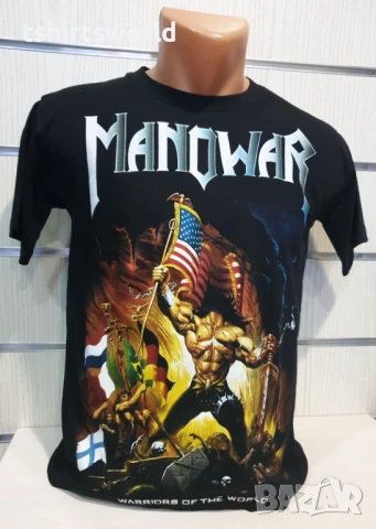 Нова детска тениска на музикалната група MANOWAR, С Гръб, снимка 2 - Детски тениски и потници - 51015553