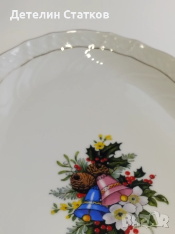 Порцеланово винтидж плато, снимка 6 - Чинии - 52303835