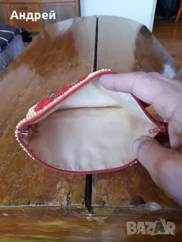 Старо мънистено портмоне #12, снимка 5 - Други ценни предмети - 49405280