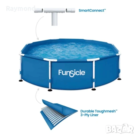 Сглобяем басейн Ø366 x 76 см – комплект с филтър и помпа, снимка 2 - Басейни и аксесоари - 50961218