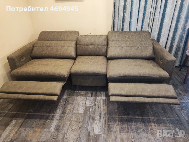 Турски диван с ел.релакс лежанки и 2 фотьойла, снимка 3 - Дивани и мека мебел - 52925474