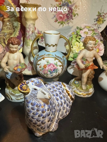 A Royal Crown Derby England  paperweight modelled as a ram/  Circa 1988 Код P1643, снимка 11 - Декорация за дома - 52932793