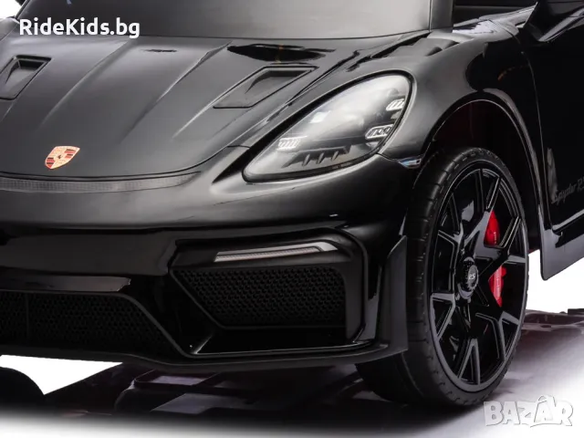 Porsche Spyder RS 12V – Детска акумулаторна кола, Черна, EVA гуми, снимка 4 - Детски велосипеди, триколки и коли - 49731131