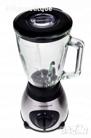 Блендер Esperanza, 500W, 1.5л., Стъклена кана, Инокс черен, снимка 6 - Блендери - 52182557