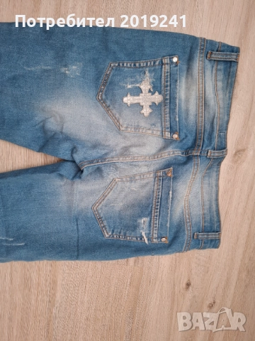 Дънки Raw с камъни, снимка 5 - Дънки - 51582668