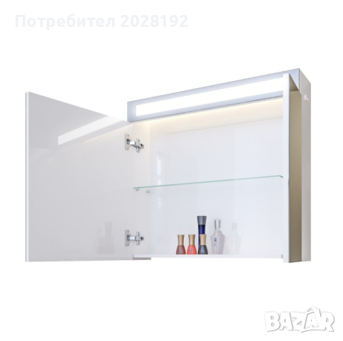 Горен шкаф за баня Триано, снимка 3 - Шкафове - 44958899