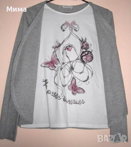 Блузи с дълъг ръкав, 10-11г., снимка 3 - Детски Блузи и туники - 40389862