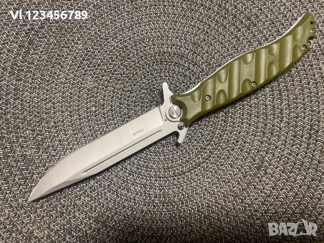 Руски сгъваем нож НОКС Финка-С, дизайн А.Бирюков -ЗЕЛЕН,ЧЕРЕН,ОРАНЖ, снимка 6 - Ножове - 53830503