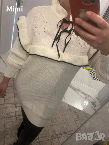 Плетена Туника/Рокля/Блузон S/M/L, снимка 5 - Якета - 47358915