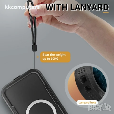 iPhone 16 Pro REDPEPPER Водоустойчив / Удароустойчив Калъф с Магнитна Съвместимост + Скрийн Протекто, снимка 2 - Калъфи, кейсове - 50797521