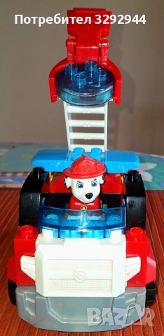 Конструктор Paw patrol,Mega bloks,пожарната на Роки за 3+години, снимка 4 - Конструктори - 54018509