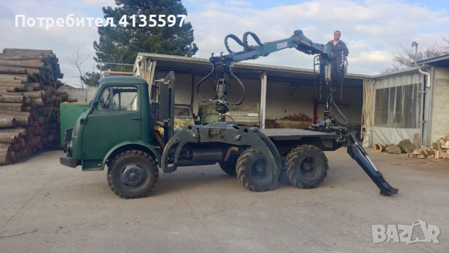 Щаер 680 МЗ 6х6 с чисто нов кран в гаранция.