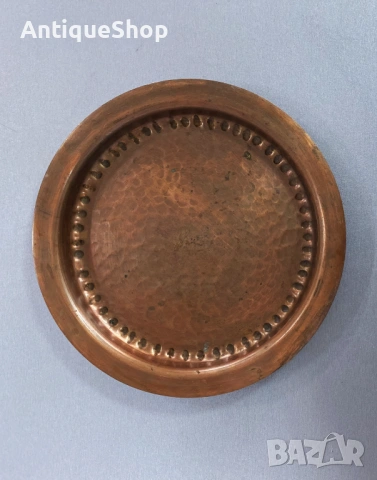 Чиния, плато. Кована мед. Ръчна изработка