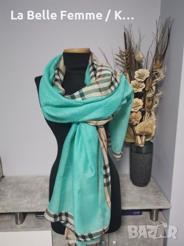 Дамски шалове от памук , снимка 2 - Шалове - 45155573