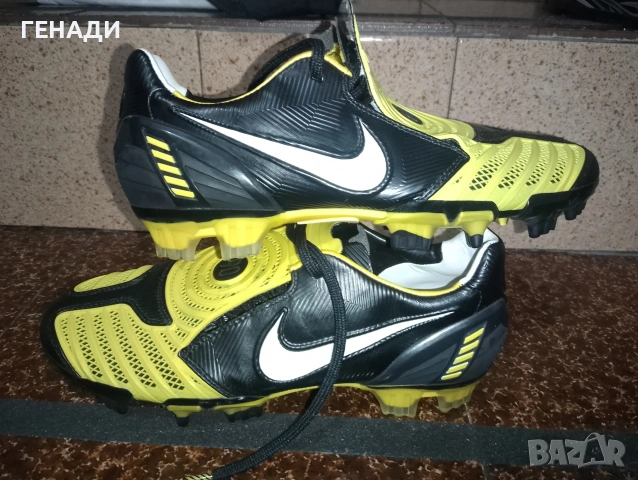 Бутонки Nike T90 Laser II yellow air zoom 40,5 размер., снимка 3 - Спортни обувки - 54284502