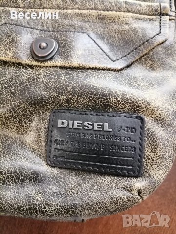 Diesel-мъжка кожена чанта, снимка 4 - Чанти - 47073569