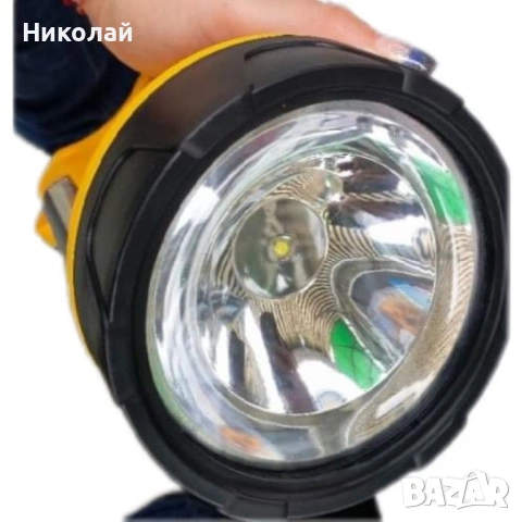 Ловен мощен акумулаторен LED прожектор фенер HG-328-T6, снимка 3 - Други - 53207372