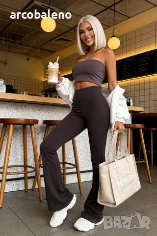 Дамски оформящи разкроени панталони Dream Fit Regular, 2цвята , снимка 17 - Панталони - 53758440