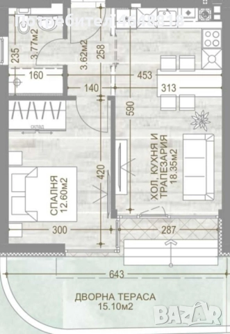 Продава се ДВУСТАЕН АПАРТАМЕНТ в МАНАСТИРСКИ ЛИВАДИ - ИЗТОК