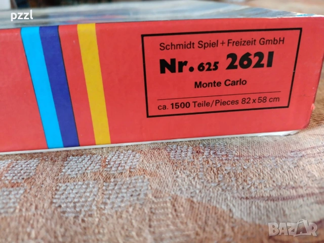 Пъзел "Monte Carlo” Schmidt 1980г. 1500 части, снимка 3 - Пъзели - 53698662