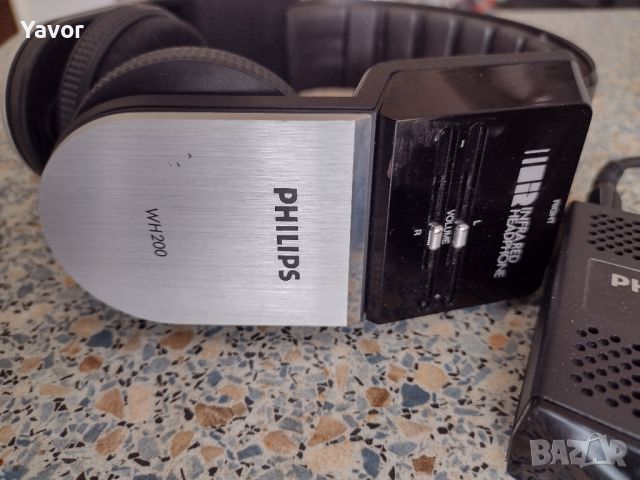 Ретро безжични слушалки +приемник PHILIPS, снимка 2 - Декове - 45249261
