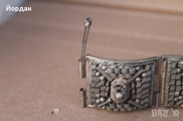 Дамска сребърна гривна , снимка 14 - Гривни - 53877636