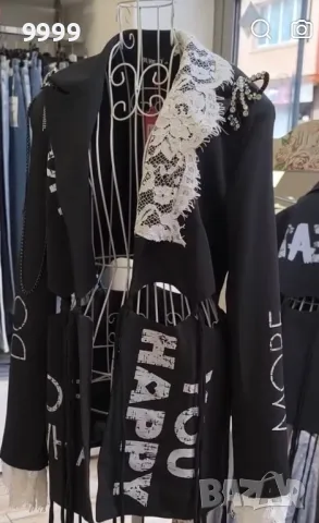 Черно сако BUKEZY, снимка 2 - Сака - 50001484
