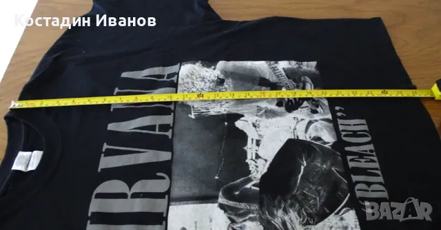 Nirvana Bleach скъсена мъжка тениска - метал рок, снимка 5 - Тениски - 47017518