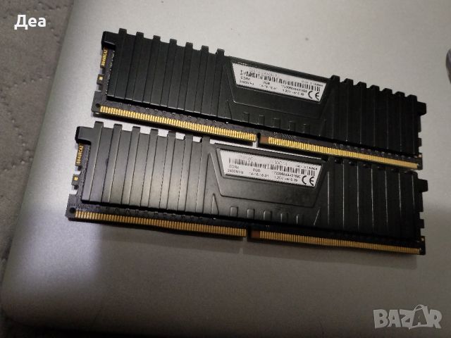 RAM Памет 2x 8GB DDR4 2400MHz, Corsair Vengeance LPX Red, CMK8GX4M1A2400C14, 1.2V, снимка 3 - RAM памет - 45585948