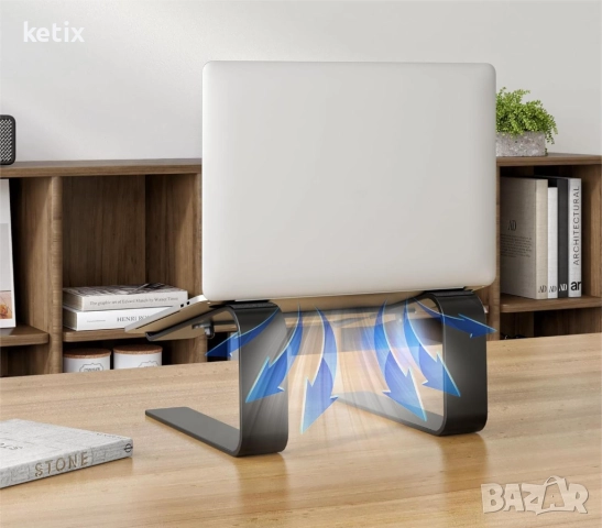 Ергономична метална стойка за лаптоп BONTEC, снимка 2 - Лаптоп аксесоари - 52827877