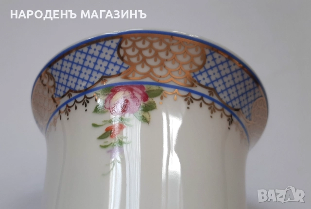 BELLE EPOQUE - НОВА италианска порцеланова ваза цветя порцелан кутия, снимка 9 - Други ценни предмети - 52877153