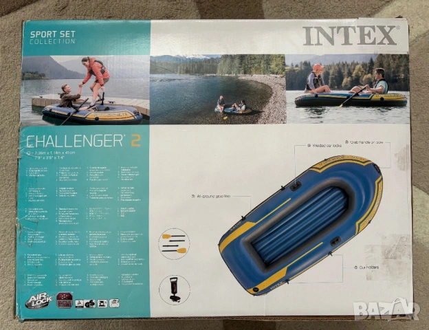 Надуваема лодка “Intex Challenger 2”, снимка 2 - Водни спортове - 53392310