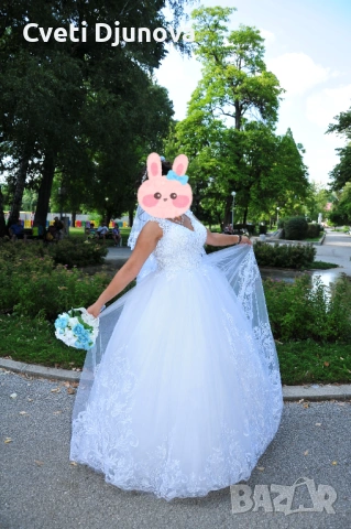 Продавам две рокли едната е бална другата булченска .Обличани са по един път ,състоянието им е добро, снимка 3 - Рокли - 53778878