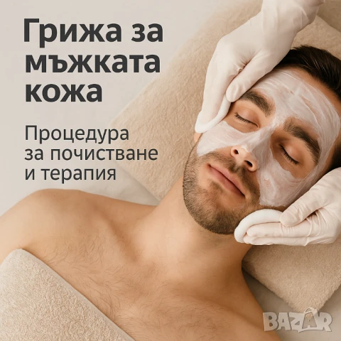 Почистване и терапия за лице на мъже
