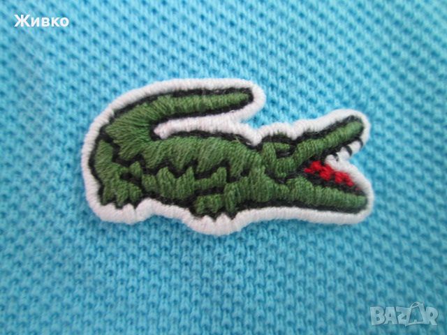 LACOSTE синя тениска размер L., снимка 3 - Тениски - 45593009