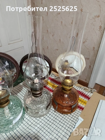 Стари газени лампи - номер 8, 4 броя, снимка 3 - Декорация за дома - 41911926